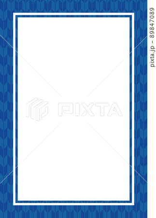 矢絣（やがすり）柄のフレーム壁紙イメージ 89847089
