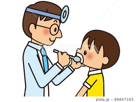 歯医者 虫歯 子供 歯科衛生士 歯科検診 歯科医院 歯磨き 白衣 仕事 職業 歯 園児 小学校のイラスト素材