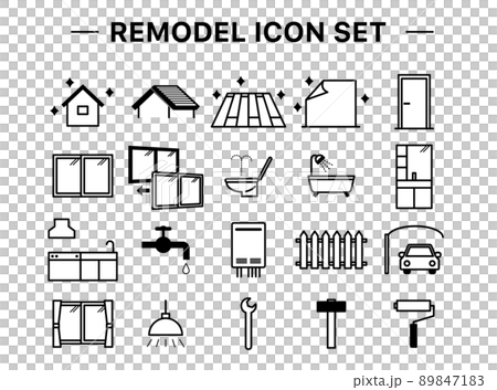 Remodeling icon set 89847183