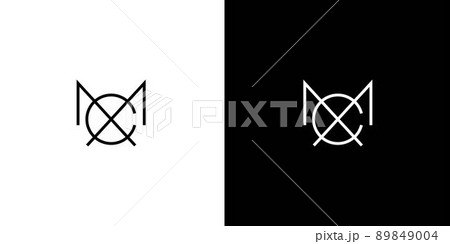 Modern and sophisticated MC letter initials logo design 89849004