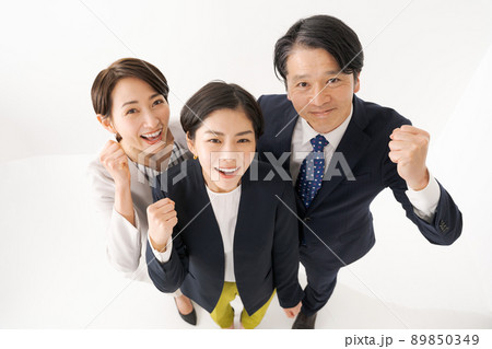 働く人々 ハイアングル 働く人々 ハイアングル 89850349