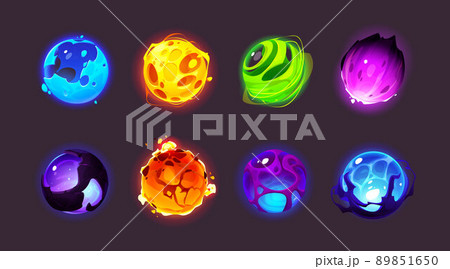 Magic spheres, shiny energy balls Magic spheres, shiny energy balls 89851650