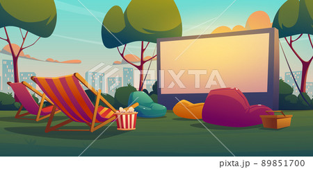 Open air cinema empty place 89851700