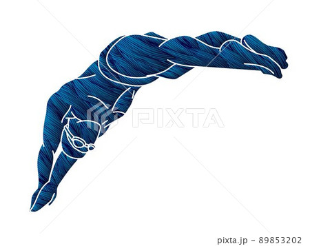 Male Swimming Sport Swimmer Action Cartoon Graphic Vector Male Swimming Sport Swimmer Action Cartoon Graphic Vector 89853202