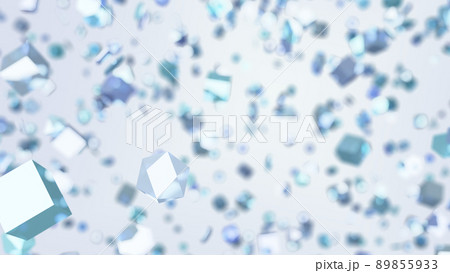 CGパーティクル 多角形オブジェクトの背景素材 CGパーティクル 多角形オブジェクトの背景素材 89855933