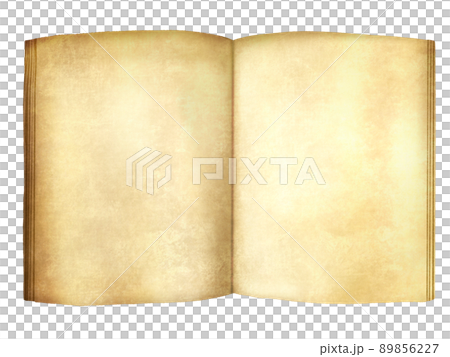 アンティークな見開きの本 イラスト素材のイラスト素材