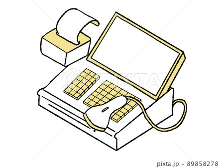 レジのイラスト　アイソメトリック 89858278