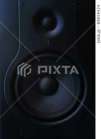 Front image audio speaker with undulating membrane. Front image audio speaker with undulating membrane. 89859424