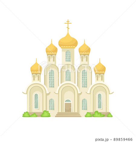 Vector illustration of the Orthodox Christian Church. A religious building. 89859466