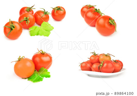 Set of cherry isolated on a white cutout Set of cherry isolated on a white cutout 89864100