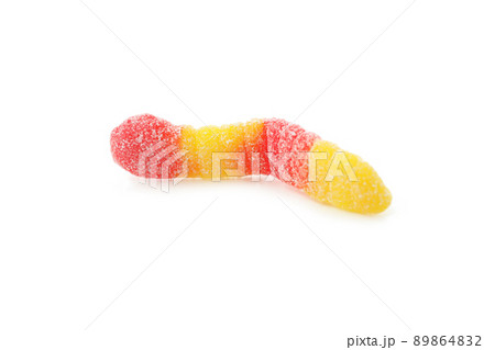 Tasty gummy candy isolated on white background 89864832