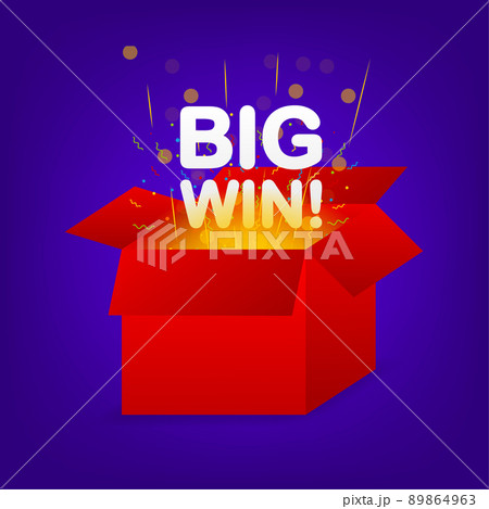 big win icon for banner design. Casino jackpot. Big win illustration casino 89864963