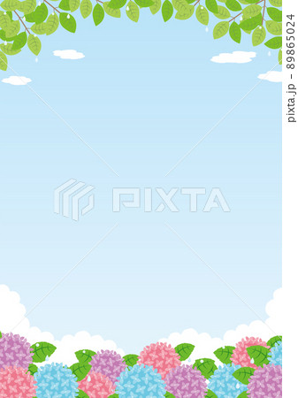 梅雨_背景_2_縦 89865024
