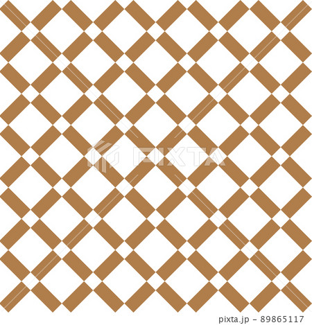 Seamless vector luxury gold squares repeatable grid texture, vintage rectangle mesh pattern 89865117