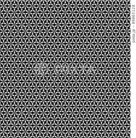 Small Flowers Vector modern seamless pattern, black and white textile print, stylish background, abstract texture 89865128