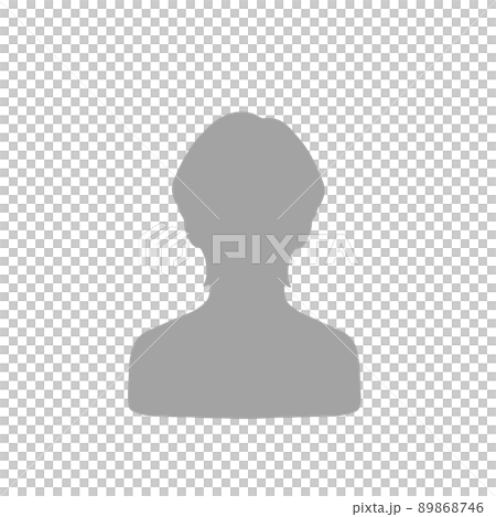 男性シルエット マッシュウルフ 男性シルエット マッシュウルフ 89868746