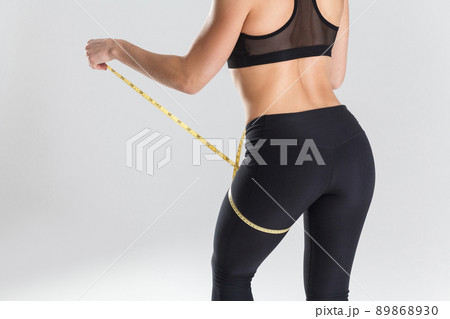 Volume legs. Woman have a perfect body. Motivation concept. Studio shot 89868930