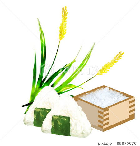 おにぎりと稲穂 おにぎりと稲穂 89870070