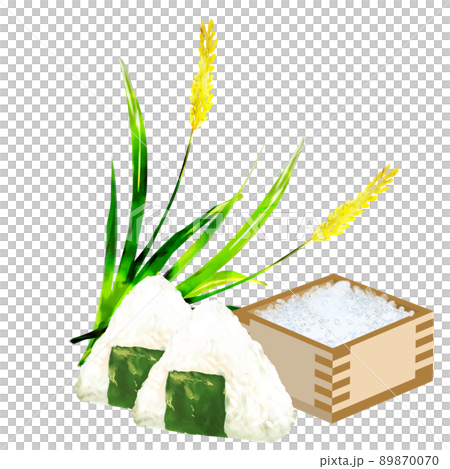 おにぎりと稲穂 おにぎりと稲穂 89870070