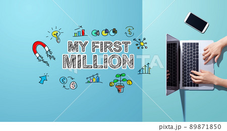 My First Million with person working with laptop My First Million with person working with laptop 89871850
