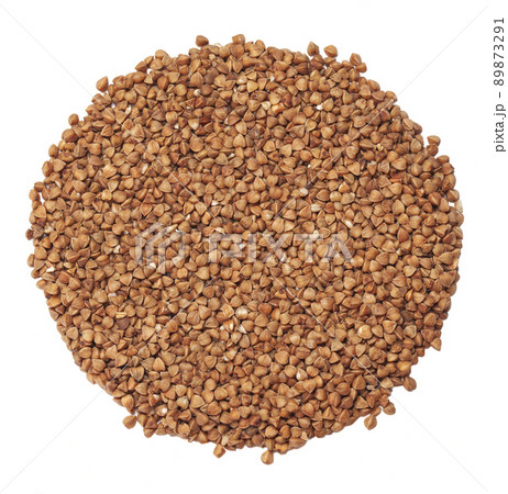 Buckwheat isolated on white background,top view 89873291