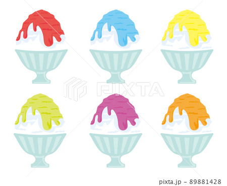 かき氷 ベクターイラストのイラスト素材 1428