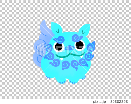 シーサー　青 89882268