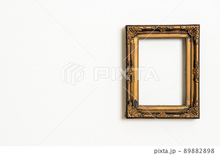 Vintage Empty Frame On White Wall Stock Photo, Picture and Royalty Free  Image. Image 23246248.