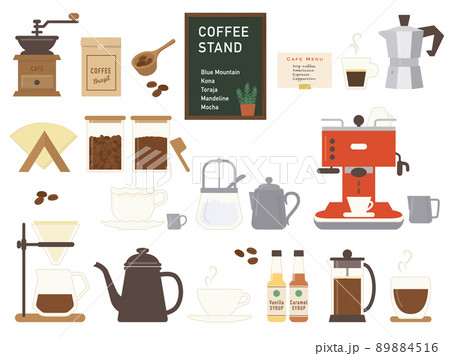 カフェのコーヒーツール 89884516