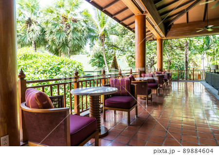 table table and chair on balcony 89884604