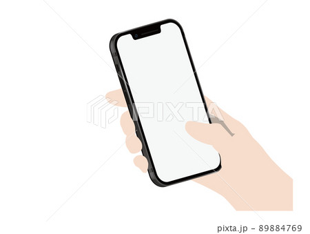 スマートフォンを操作する手 スマートフォンを操作する手 89884769
