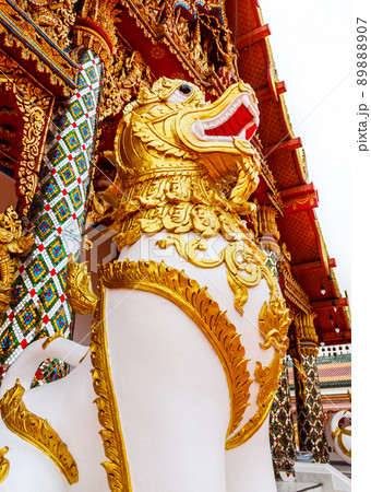 Lion Statue of beautiful ancient animals 89888907