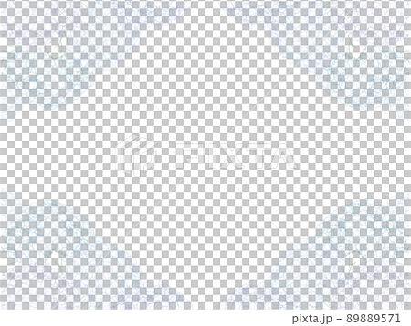 あじさいの線画フレーム⑪(青系,四隅) あじさいの線画フレーム⑪(青系,四隅) 89889571