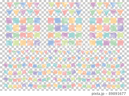 水彩風格花環套裝 89891677