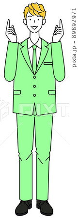 よいアイデアを思いついて指をさし喜んでいるスーツ姿の可愛い男性 全身 立ち姿 イラスト ベクター よいアイデアを思いついて指をさし喜んでいるスーツ姿の可愛い男性 全身 立ち姿 イラスト ベクター 89892971