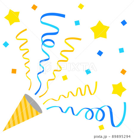 クラッカーのイラストカット／ベクター／リボン／父の日／夏 89895294