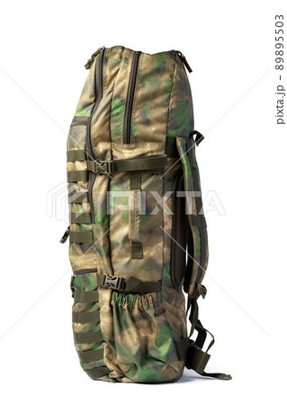 Military backpack isolated on a white background. 89895503