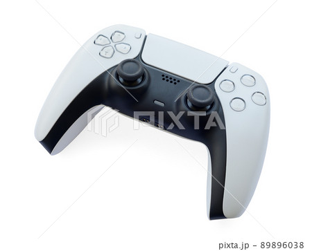 Joystick gaming controller on white back ground Joystick gaming controller on white back ground 89896038