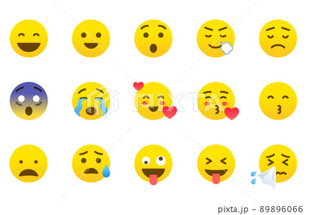 いろいろな表情のスマイリーセット 絵文字 いろいろな表情のスマイリーセット 絵文字 89896066