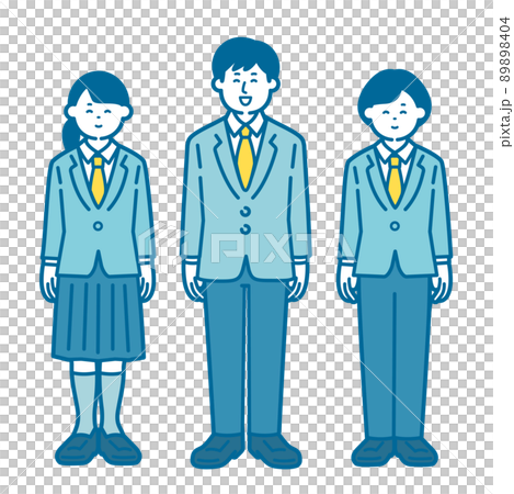 Men and women in uniforms whole body Men and women in uniforms whole body 89898404