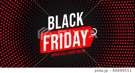 Black Friday cheap price only 24 hour sale banner template. Three-dimensional poster for retail shopping wholesale  illustration. Promo certificate, header or discount coupon design 89899551