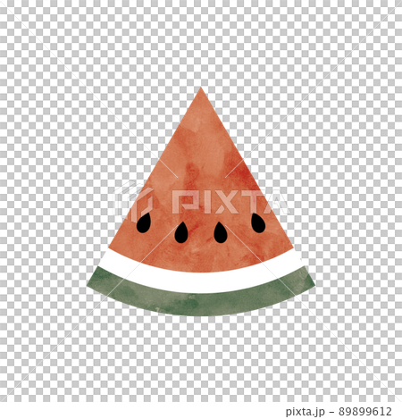 スイカの水彩イラストのイラスト素材 9612