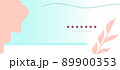 Abstract geometric modern background template with wave pattern and text. Website banner, flyer for advertising with shapes in trendy pastel colors 89900353