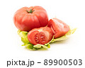 Fresh tomato on white background. 89900503
