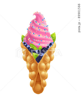 Sweet Hongkong Waffle Composition Sweet Hongkong Waffle Composition 89901566