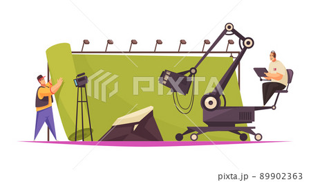 Movie Shooting Studio Composition Movie Shooting Studio Composition 89902363
