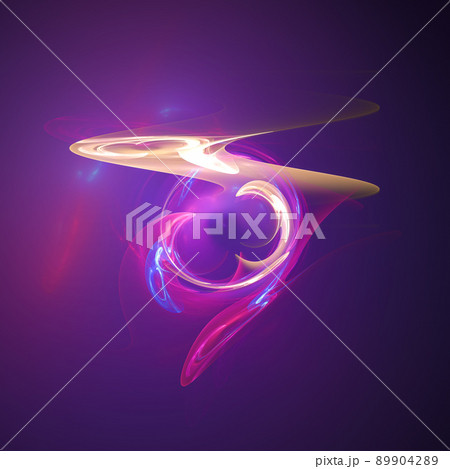 Abstract fractal fantasy background, space techno style illustration 89904289