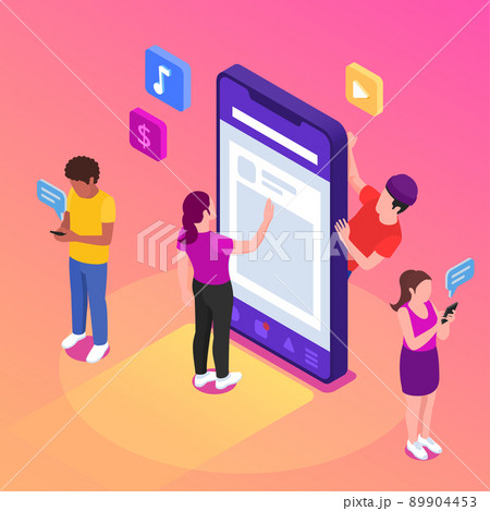 Generation Z Isometric Concept Generation Z Isometric Concept 89904453