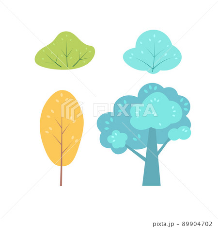 Flat minimal bush, shrub, tree. Collection, various green bushes. Environmental colorful isolated vegetation Flat minimal bush, shrub, tree. Collection, various green bushes. Environmental colorful isolated vegetation 89904702