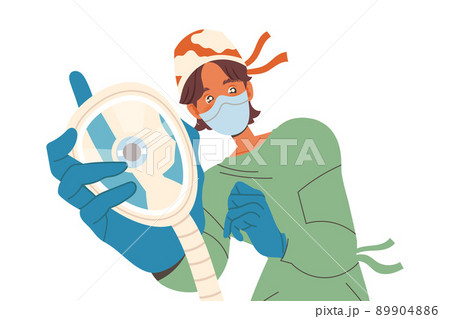 Young Man Doctor in Mask Standing Above Patient at Surgery Table as Medical Staff Working in Clinic Vector Illustration Young Man Doctor in Mask Standing Above Patient at Surgery Table as Medical Staff Working in Clinic Vector Illustration 89904886